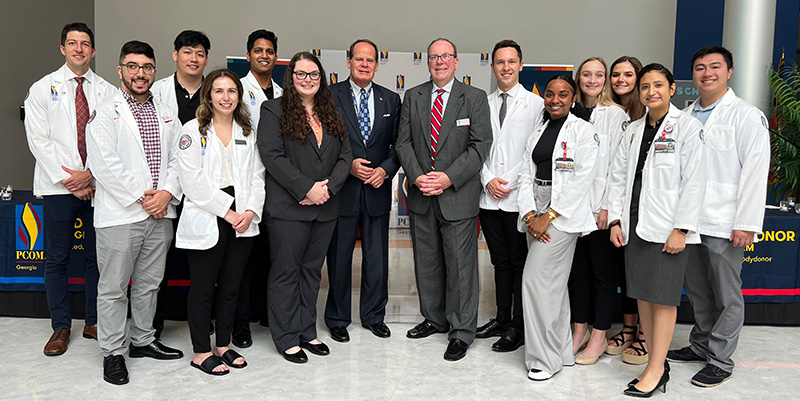 PCOM Georgia medical and graduate students planned the body donor memorial ceremony along with faculty and staff.