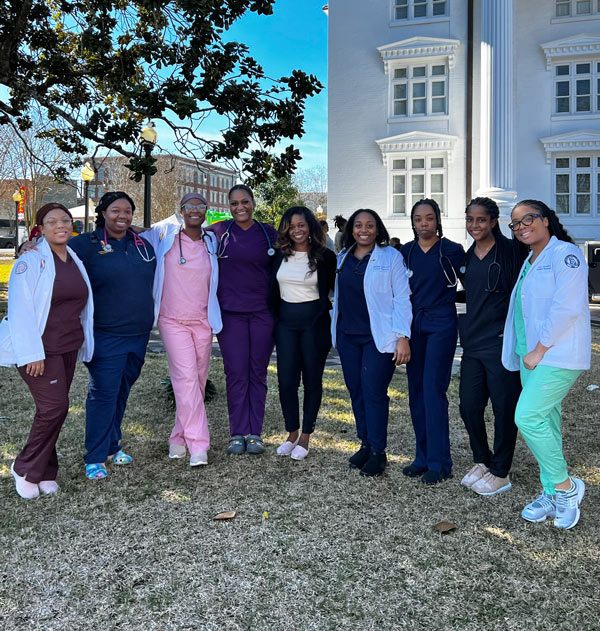 Members of Sisters in Medicine pose together